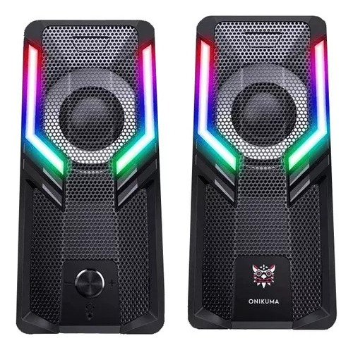 Parlante Altavoz Para Pc Onikuma G6 Rgb Para Notebooks Negro