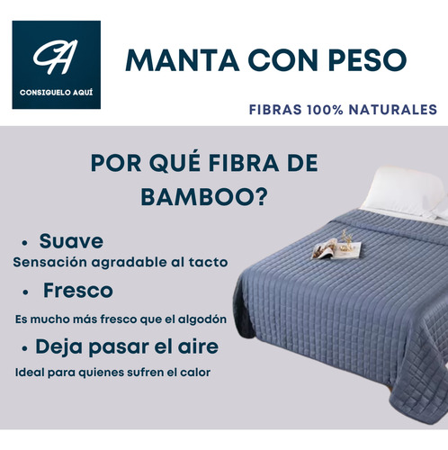 Manta Con Peso Niños Anti Ansiedad 2.3kg 104x152cm 1 Plaza