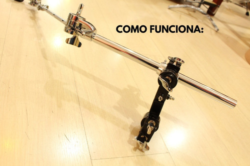 Imagem 6 de 7 de Clamp Bateria Tom Holder Novo Frete Grátis Cromado Suporte