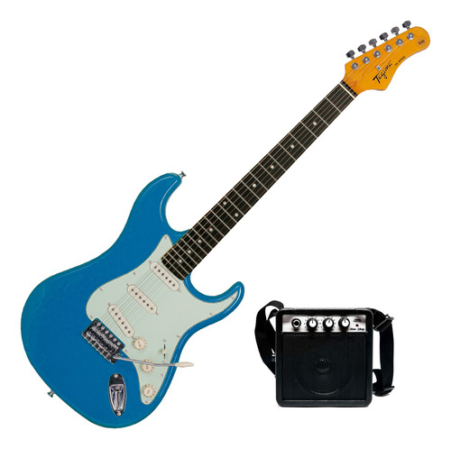 Pack Guitarra Electrica Y Mini Amplificador Tagima Tg530 Mbl