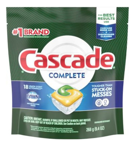 Cascade Dawn Complete Capsulas Para Lavavajillas Lemon Scent