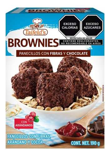 Panecillos Taifelds Brownies Con Fibras Arándano Y Cocoa 190