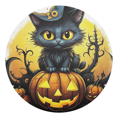 Halloween Cat In The Style Individual Placemats  Table Place