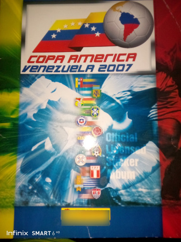 Album Panini De La Copa América De Venezuela 2007 