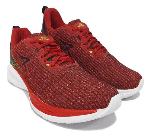 Zapatillas Running Hombre Athix Soma Rojo Negro