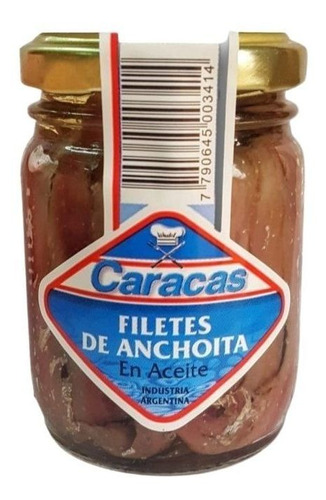 Filetes De Anchoas En Aceite Caracas 90 Gr