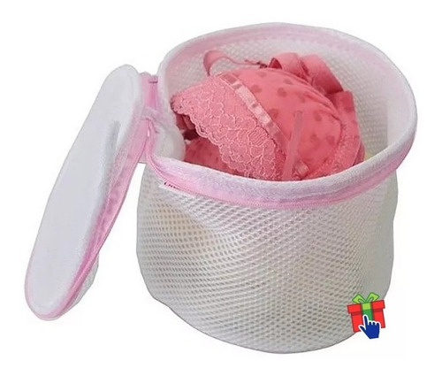 Imagen 3 de 9 de Bolsa Canasta De Red Para Lavado Lenceria Corpiño Lavarropas