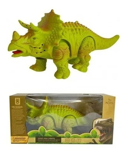 Juguete Dinosaurio Luz Sonido Camina Dinosaurio Triceratops