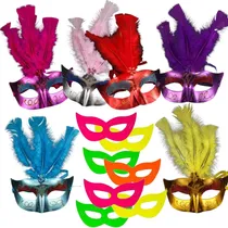 Comprar 15 Antifaces Led Luminoso Fluo Combo Cotillon Mascara Fiesta