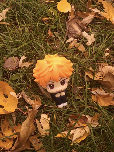 Haikyuu Boneco Cabeçudo Shoyo Hinata Action Figure Anime