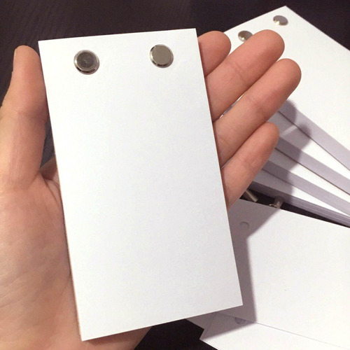 60/100 Flip Book Paper En Blanco Con Agujeros Flipbook Para