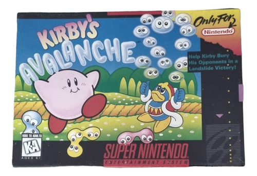 Kirbys Avalanche Game Original Snes Nintendo Lacrado Coleção