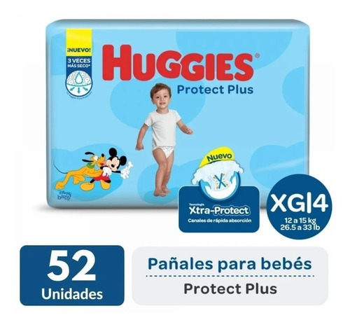 Huggies Protec Plus Xg X 52