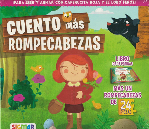 Cuento Mas Rompecabezas Caperucita Roja Y El Lobo