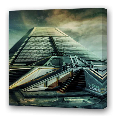 Cuadro 20x20cm Piramide Cibernetica Cerebro Digital M3