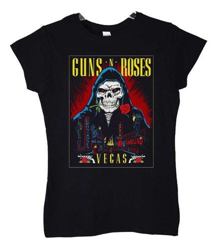 Polera Mujer Guns N Roses Las Vegas Rock Abominatron