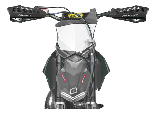 Cubre Puños P/ Motos Honda Xr 125 150 190 L - Negro