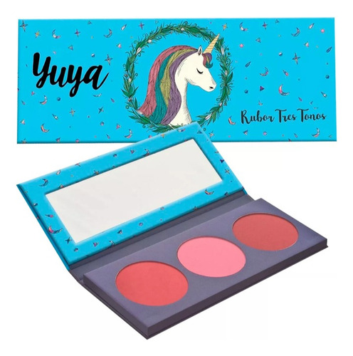 Yuya Rubor 3 Tonos Me Quiero + Brocha