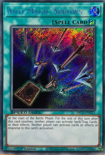 Yugioh! Anti-magic Arrows (secret Rare)