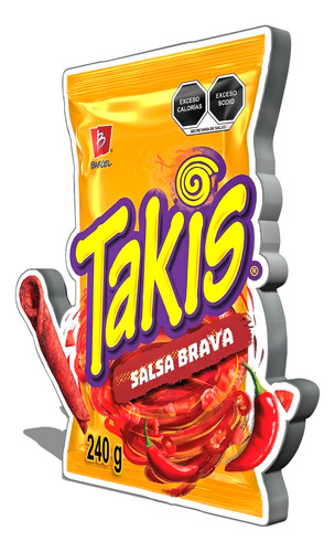 Anuncio Luminoso Barcel Takis Salsa Brava - 75cm