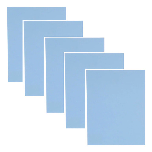 Placa De Fomi Color Azul Claro 20 Piezas De 21x27cmx2mm