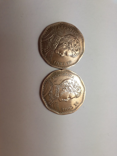Monedas De 50 Pesos  Del Año  2008 Con Error Chiie