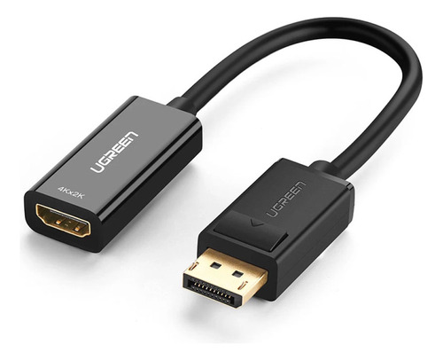 Adaptador Vídeo Ugreen Displayport P/hdmi 4k Fêmea Preto