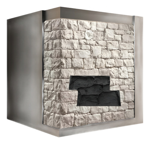 Molde Concreto Estampado Roca Medieval Profesional Uso Rudo Forma Irregular
