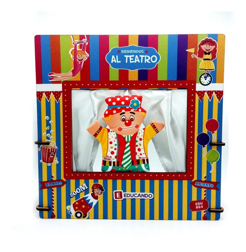 Teatro De Titeres Mano Castillo Circo Titere X1 Manopla Edu