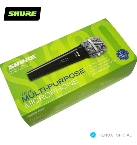 Imagen 9 de 10 de Micrófono Dinámico Shure Sv100 Multipropósito Con Cable