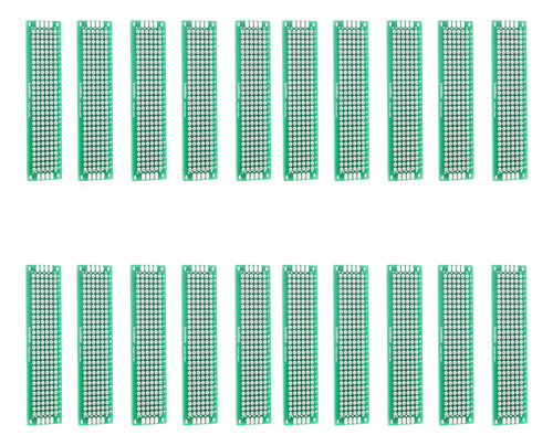 X20 Pcb Placa Experimental Simple 2x8 Para Electronica Fr4