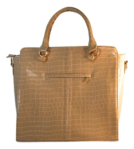 Bolso De Dama Dibella Ejecutivo Imit. Piel Cocodrilo Yalena