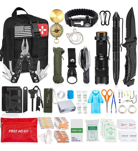 Kit De Supervivencia De Emergencia De 200 Piezas Y Kit De P.