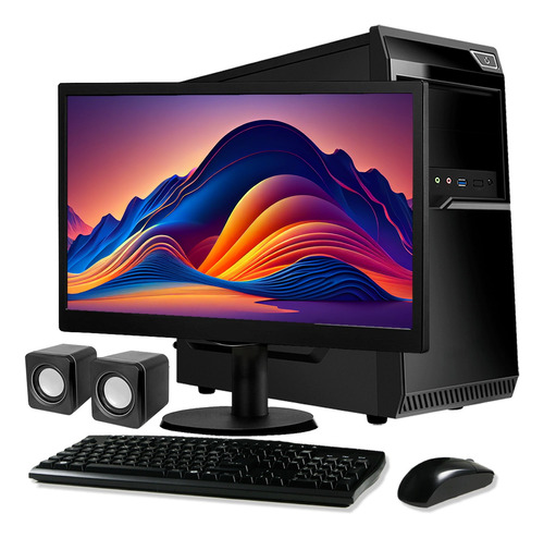 Pc Cpu Nueva Computadora Escritorio Completa Monitor Oficina