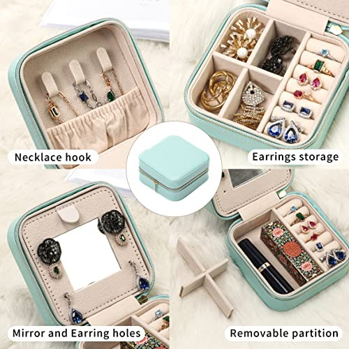 Estuche Portátil Para Joyas Con Espejo
