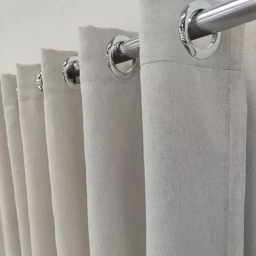 Cortina Linho Com Blackout 80% Varão 5,50x2,75