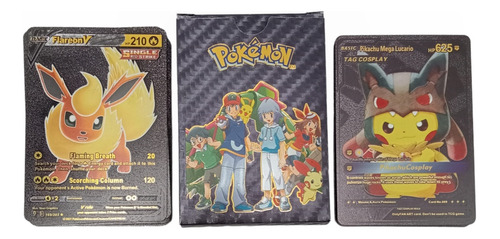 Caja De 54 Cartas Coleccionables Plastificadas Pokémon 