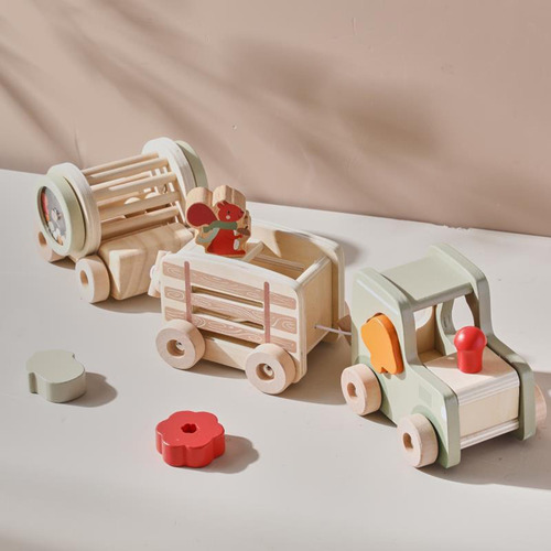 Juguete De Tren De Madera, Regalo, Adorno De Tren De Madera