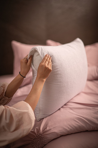 2 Pack Fundas De Almohada Impermeables Con Cierre King Size