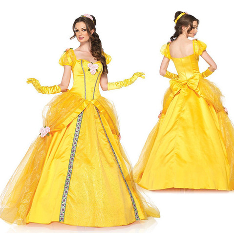 Disfraz De Princesa Bella Para Adulto Para Fiesta De Coscos