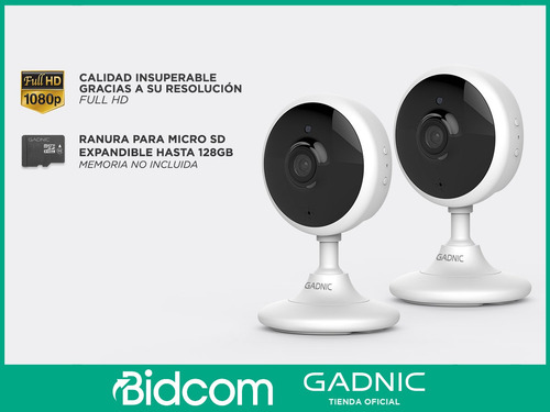 Imagen 6 de 10 de Cámaras De Seguridad Gadnic X2 Full Hd Interior Wifi App