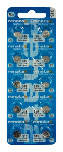 10 Piezas Renata 315 O Sr716sw Oxido De Plata Para Reloj