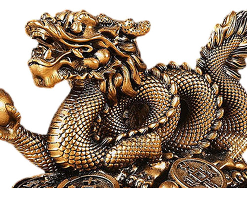 2 Figura Del Año Del Dragón Chino, Decoración Fengshui,