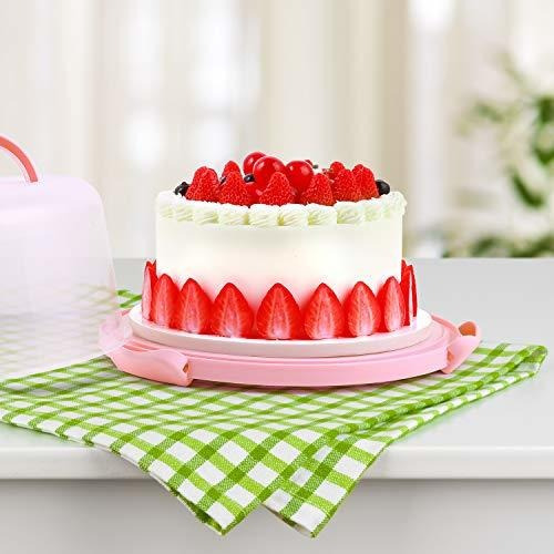 Porta Pasteles Ohuhuhu Recipiente Cupcakes Portatil Con Tapa