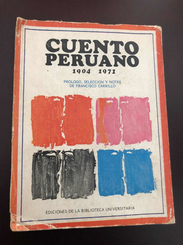 Libro Cuento Peruano (1904-1971) - Francisco Carrillo Oferta