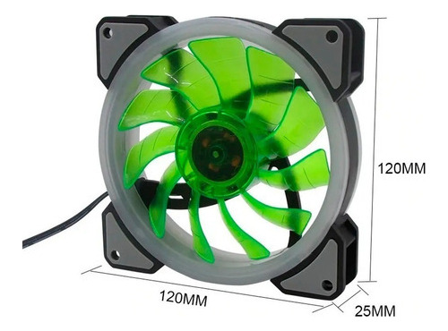 Ventilador Fan Cooler Para Pc Con Iluminacion Conexion Molex