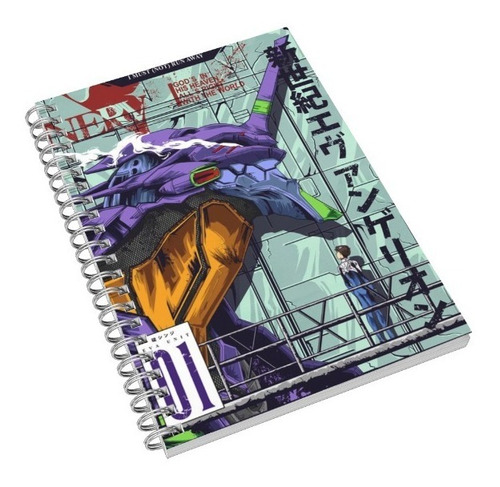 Nerv Neo Genesis Evangelion Libreta De Dibujo Pasta Dura