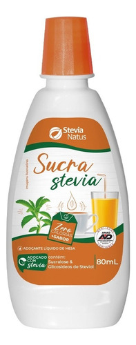 Adoçante Líquido Sucra Stevia 80 Ml Stevia Natus