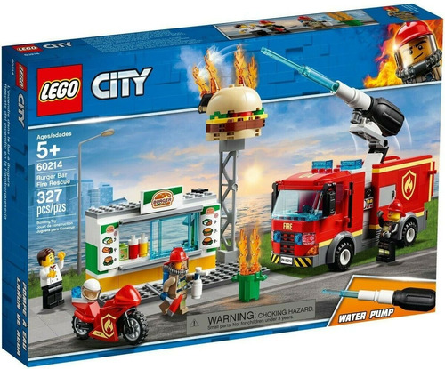 Lego® City - Rescate Del Incendio En Hamburguesería - 60214