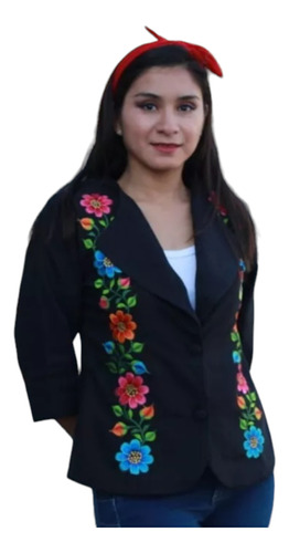 Saco Blazer Bordado Yucateco. Dama. Mayakim